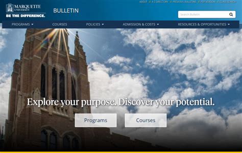 marquette bulletin|marquette bulletin class search.